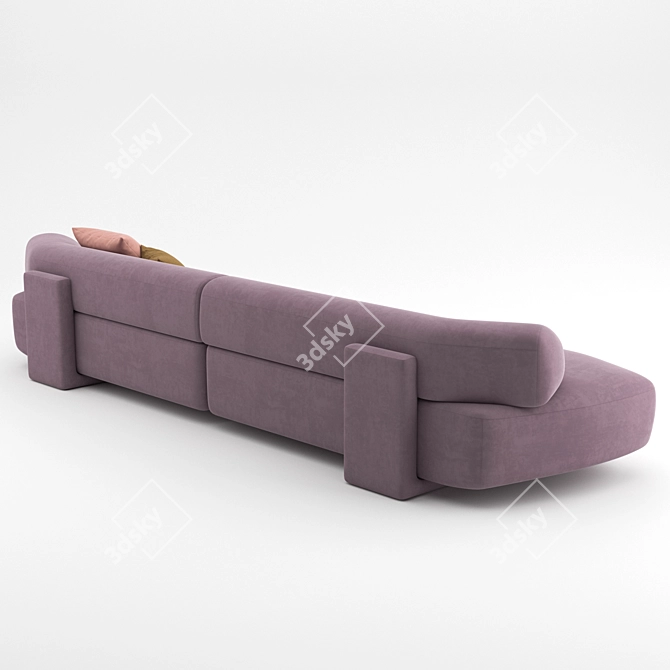 Minimalist Gogan Sofa: Moroso 03 3D model image 5