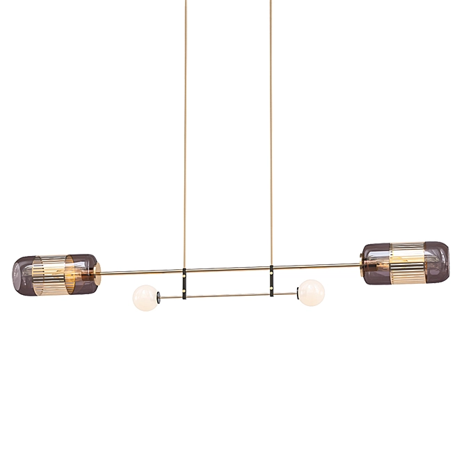 Scandinavian Style Pendant Light - Three Color Options 3D model image 1