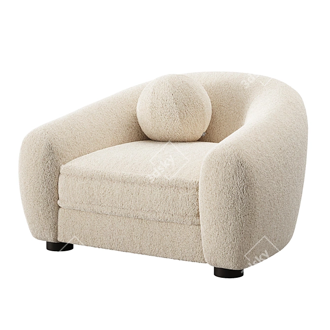 EICHHOLTZ FREUD Chair: Sophisticated Comfort 3D model image 1