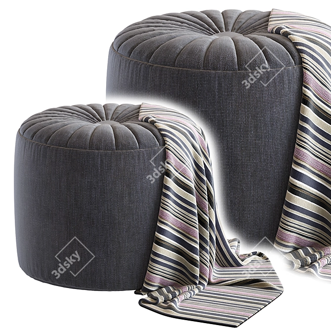 Rendino: Stylish 35cm-Width Convo End Table 3D model image 1