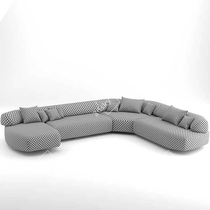 Moroso Gogan Sofa 04: Sleek & Spacious 3D model image 2