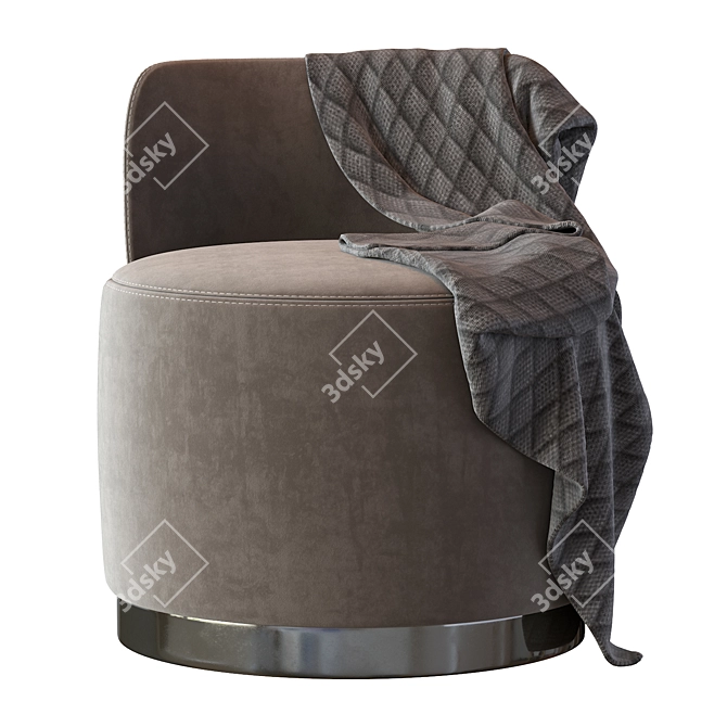 Andrew Martin Pouf: Stylish and Compact Seat 3D model image 4