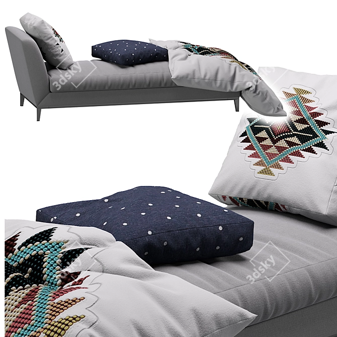 Ultimate Comfort Chaise Lounge 3D model image 3