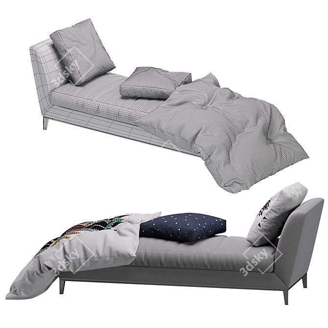 Ultimate Comfort Chaise Lounge 3D model image 5
