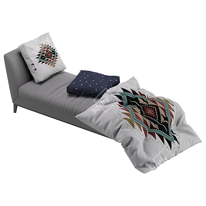 Ultimate Comfort Chaise Lounge 3D model image 6