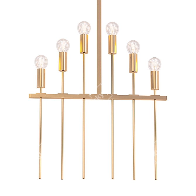 Mid-Century Finnish Ceiling Lamps 3D model image 1