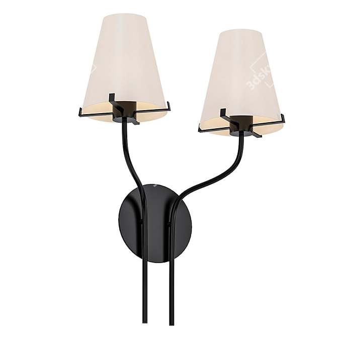 Elegant Classic Wall Sconce 3D model image 1