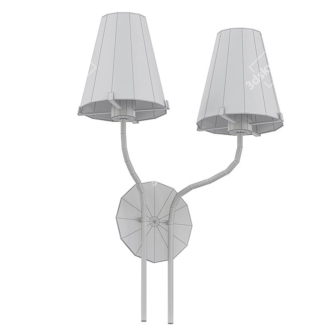 Elegant Classic Wall Sconce 3D model image 2