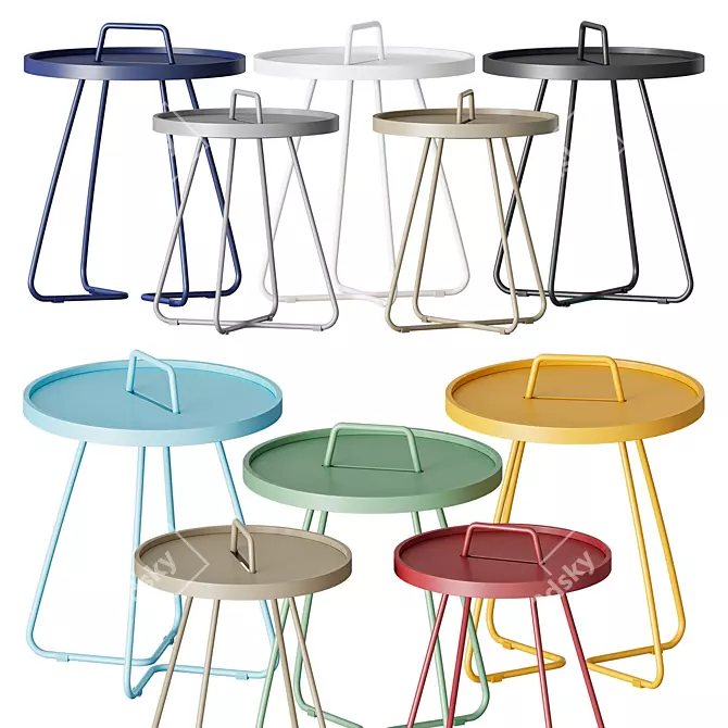 Cane Line On The Move Side Table 3D model image 2