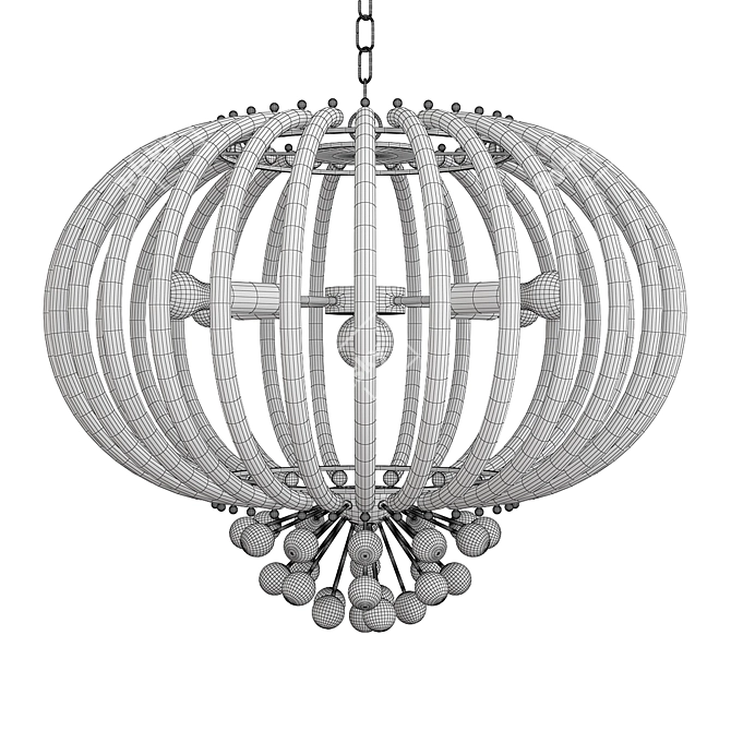 Elegant Antonelli Chandelier 3D model image 2