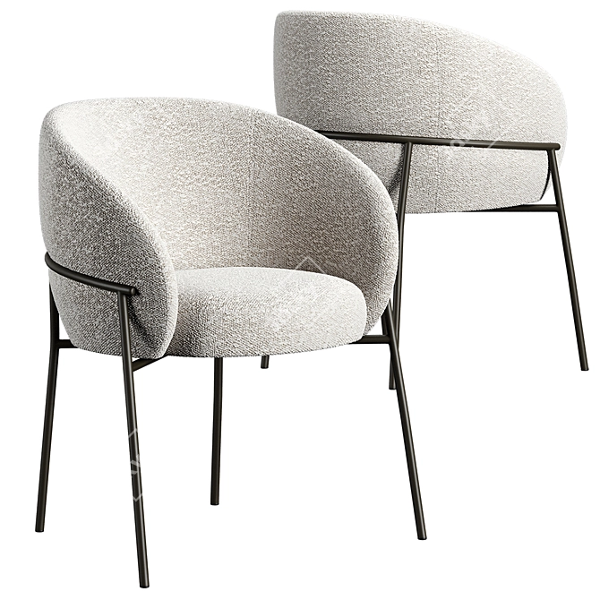 RIMO Chair: Sleek and Stylish Seating 3D model image 2