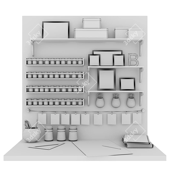 Complete Nursery Set from Ikea 3D model image 2