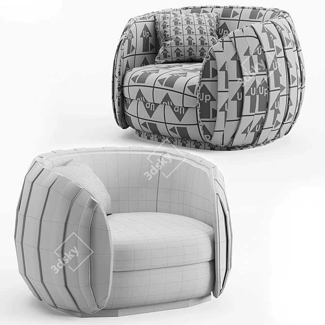 Elegant Loto_2015 Armchair 3D model image 4