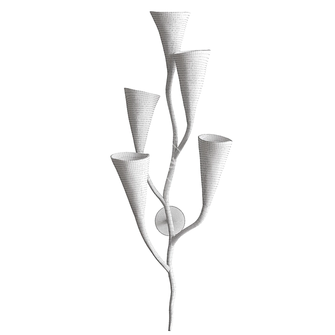 Elegant Ophelia Wall Light 3D model image 3