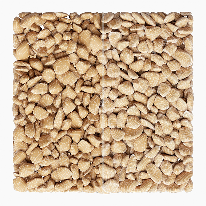 Pebbles Mix: Round & Square (16-54mm) 3D model image 5