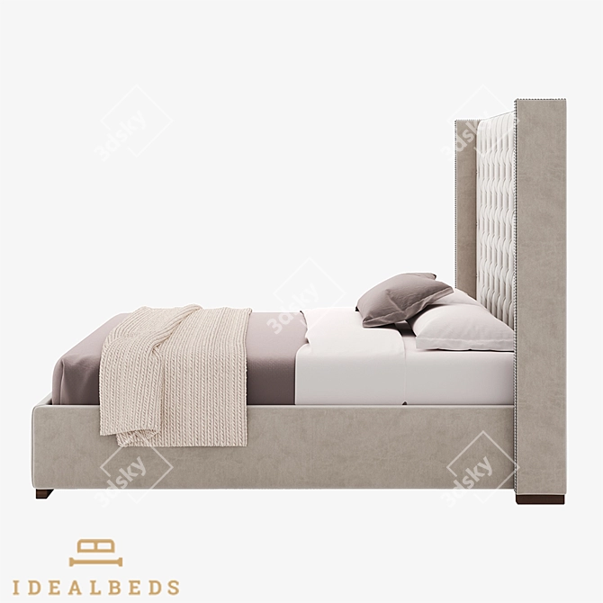 Om Adler Luxury Diamond Bed 3D model image 3