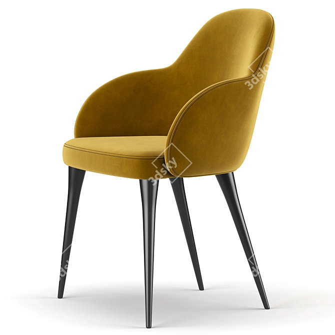 Sleek and Elegant Giulia Chair 3D model image 4