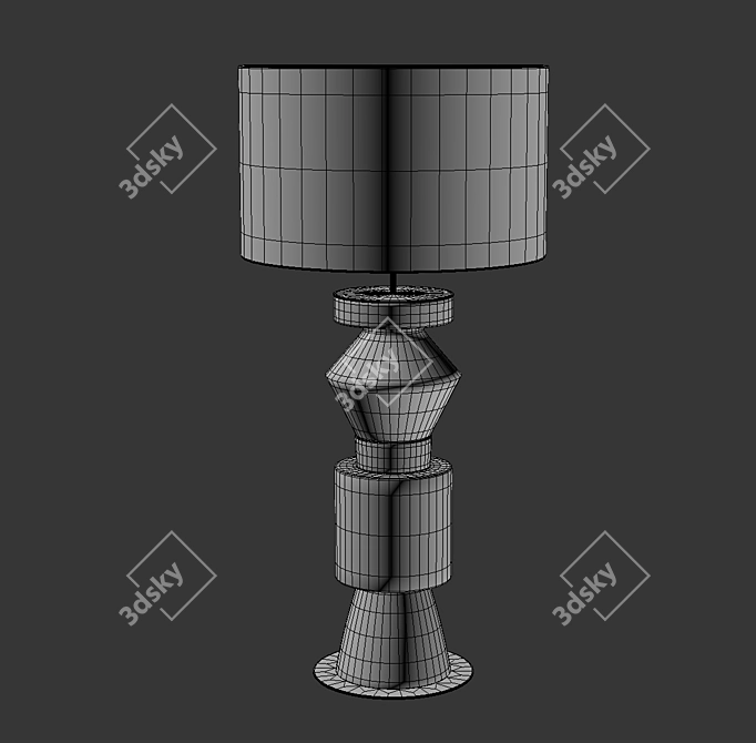 Elegant Aromas Table Lamp 3D model image 2