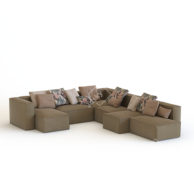 Maya Modular Sofa: Stylish and Versatile 3D model image 1