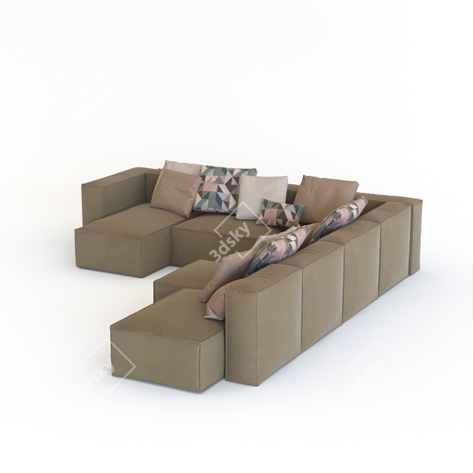 Maya Modular Sofa: Stylish and Versatile 3D model image 4