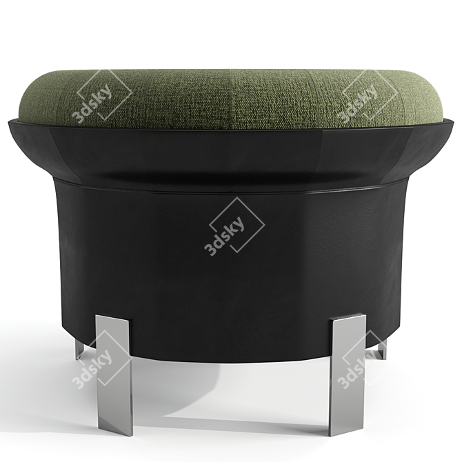 Minotti Mattia Lounge Armchair 3D model image 4