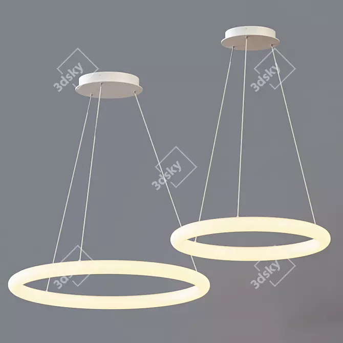 Cumulus Pendant Light: Minimalist Elegance 3D model image 1