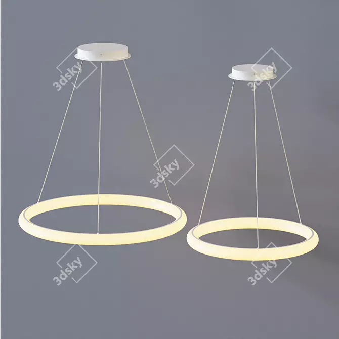 Cumulus Pendant Light: Minimalist Elegance 3D model image 2