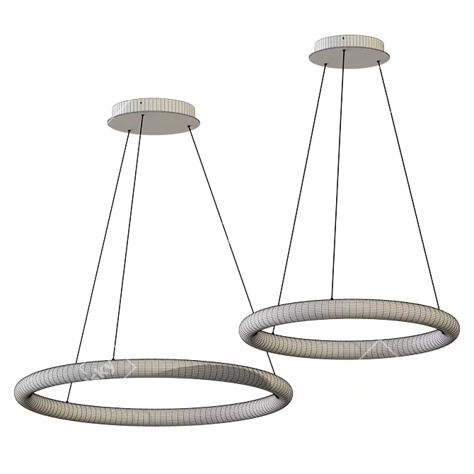 Cumulus Pendant Light: Minimalist Elegance 3D model image 3