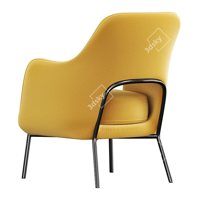 Elegant Flexform Joyce Armchair 3D model image 3