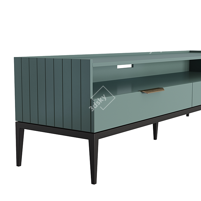 Modern TV Cabinet Metropolitan: Stylish and Spacious 3D model image 4