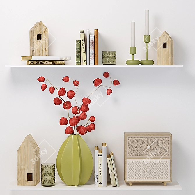 Scandinavian Chic Home Decor 3D model image 1