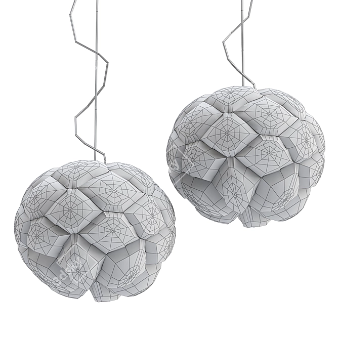 Sleek Skyerne Design Lamps 3D model image 2