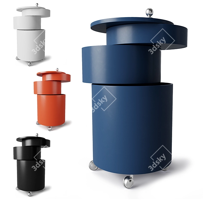 Multi-functional Table: Storage Barboy 3D model image 1