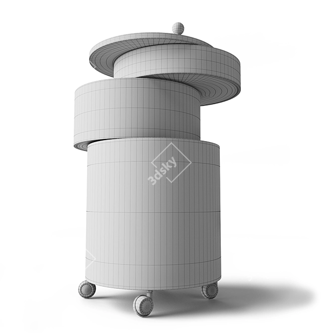 Multi-functional Table: Storage Barboy 3D model image 4