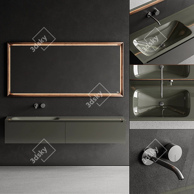 Falper Edge Vanity Set 3D model image 1