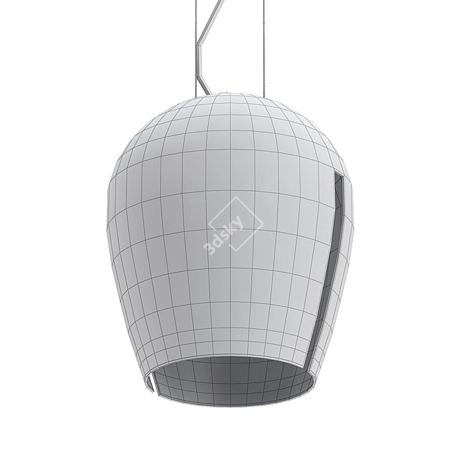 Elegant Zita Pendant Light 3D model image 2