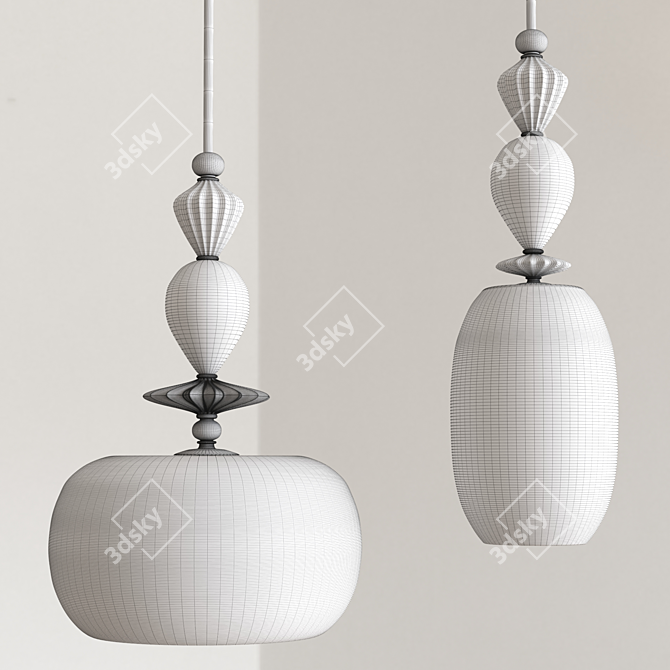 Elegant Odeon Light Pendant 3D model image 4