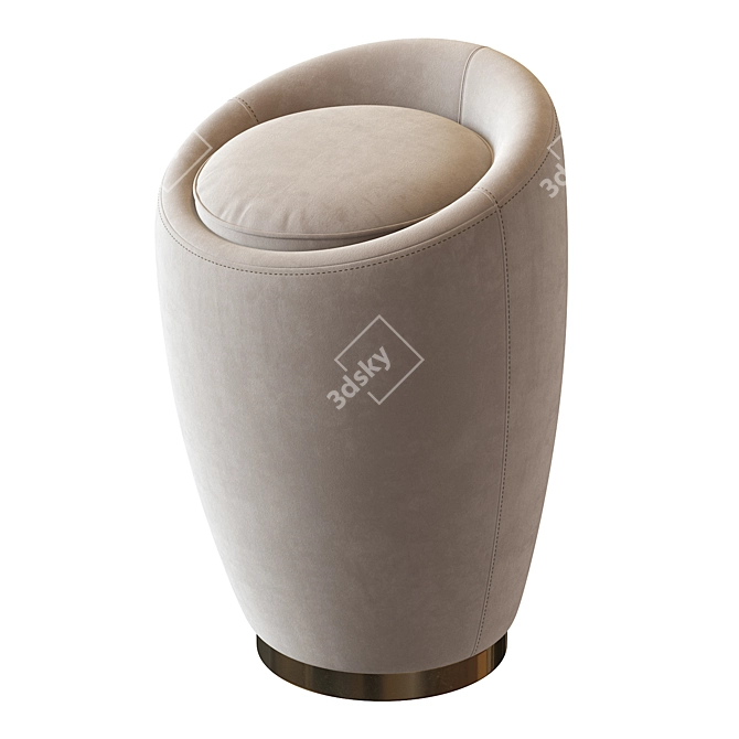 Liz Pouf: Scandinavian Simplicity 3D model image 2