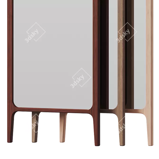 Sleek Italian Design: Rimmel Mirror 3D model image 3