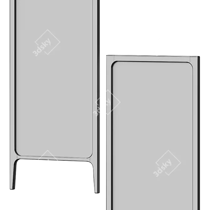 Sleek Italian Design: Rimmel Mirror 3D model image 5