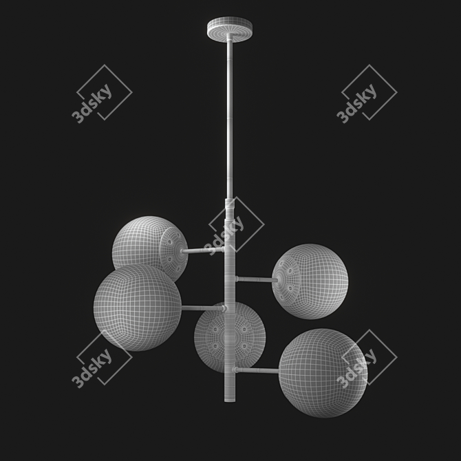 Modern Dar Lighting Bombazine Pendant 3D model image 3