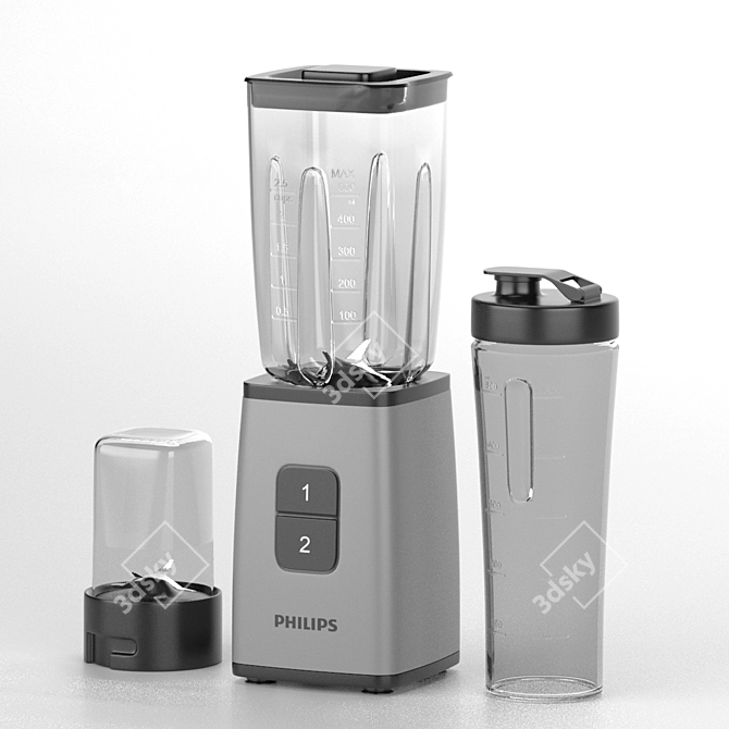 BlendChop Mini: Multi-Function Blender 3D model image 2