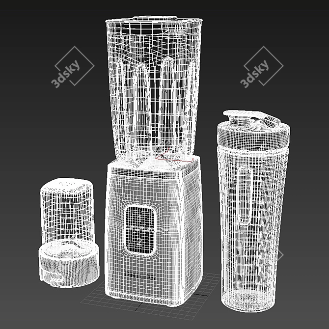 BlendChop Mini: Multi-Function Blender 3D model image 7