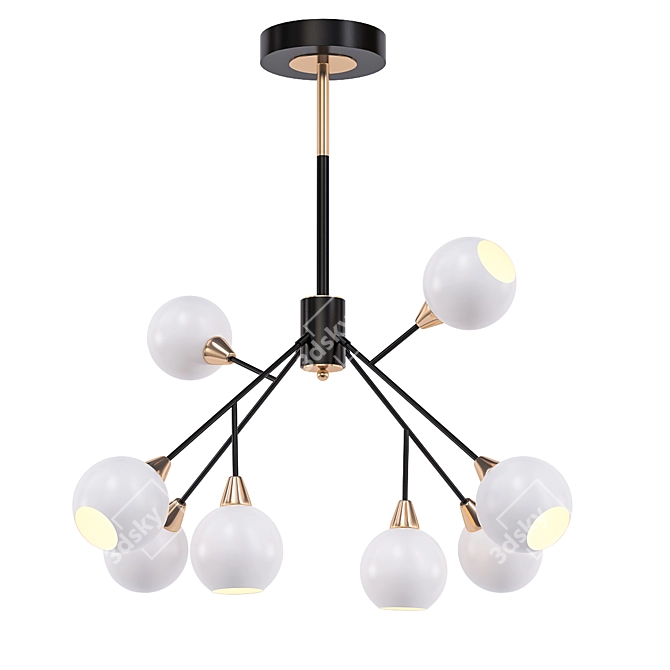 4light 81710/8 Ceiling Chandelier 3D model image 1