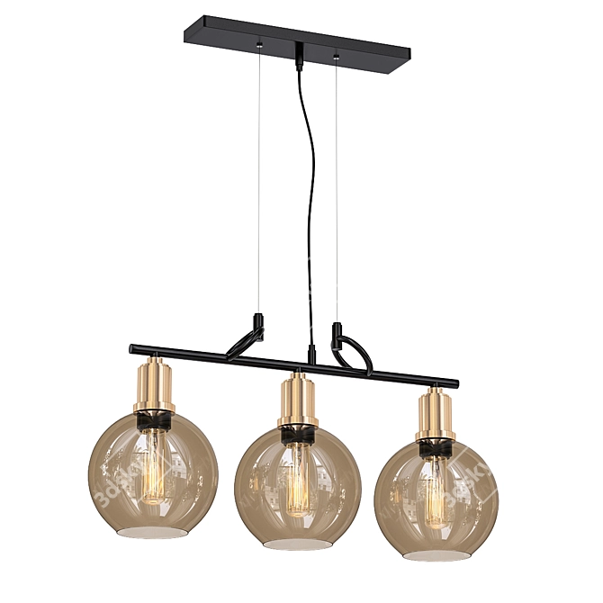 Elegant 4light 11053 Pendant Light 3D model image 1