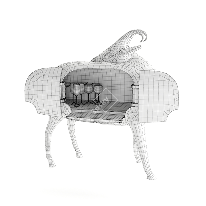 Goat Bar: A Quirky Drinking Experience 3D model image 4