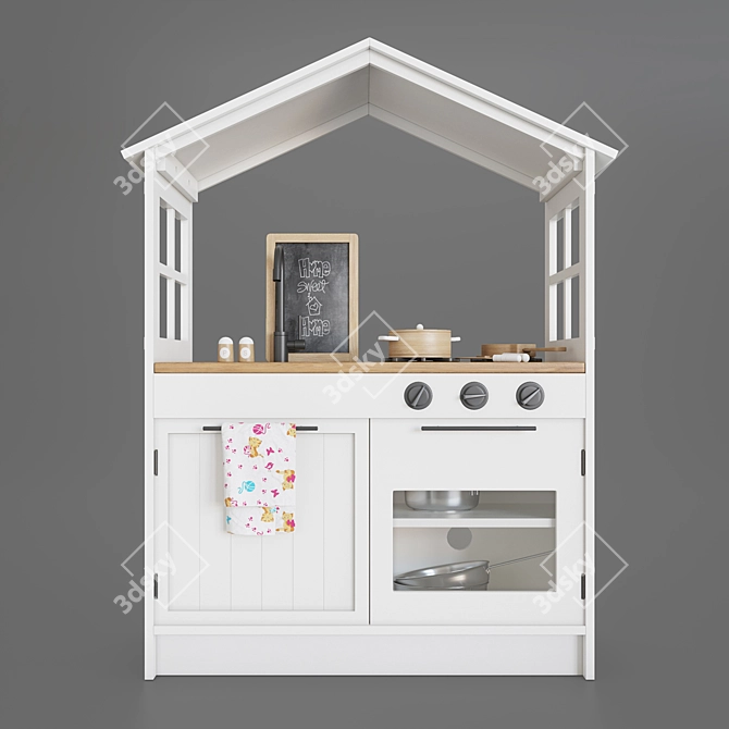 Farmhouse Fun Play Kitchen 3D model image 2