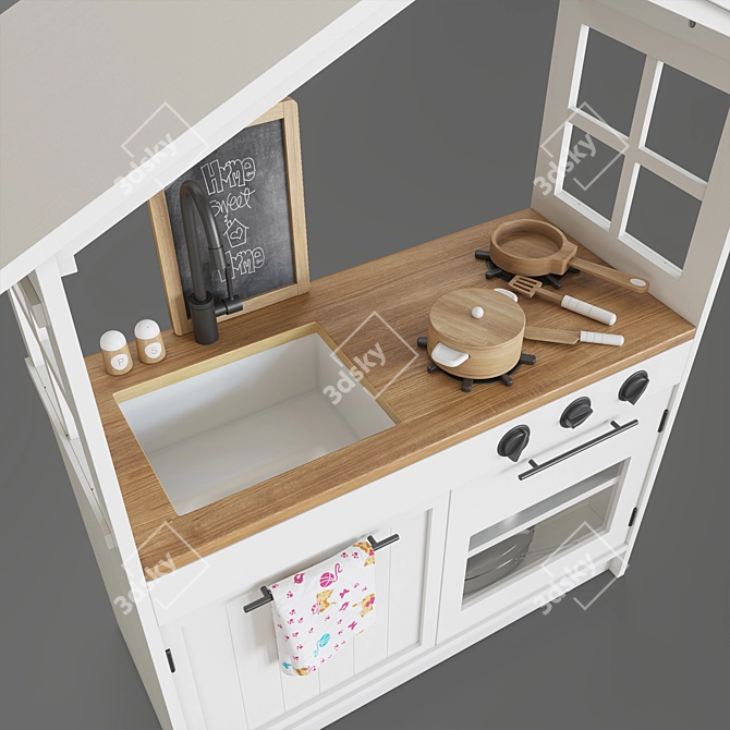 Farmhouse Fun Play Kitchen 3D model image 3