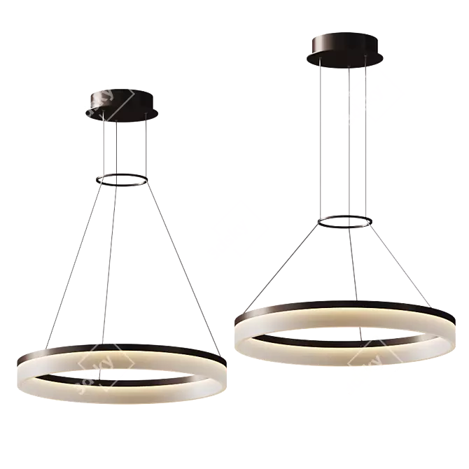 Roberta Pendant: Simple Elegance Illuminate 3D model image 1