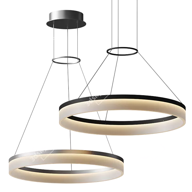 Roberta Pendant: Simple Elegance Illuminate 3D model image 2